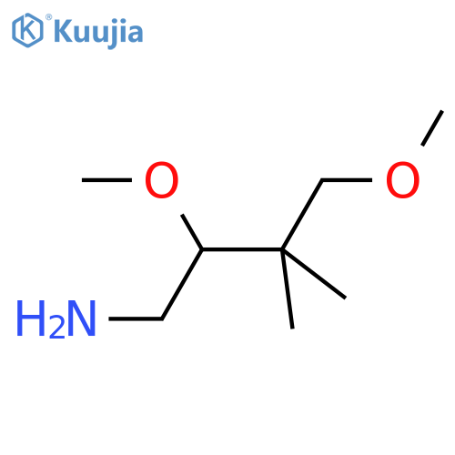 2,4-dimethoxy-3,3-dimethylbutan-1-amine structure