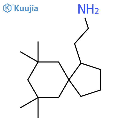 2-{7,7,9,9-tetramethylspiro4.5decan-1-yl}ethan-1-amine structure