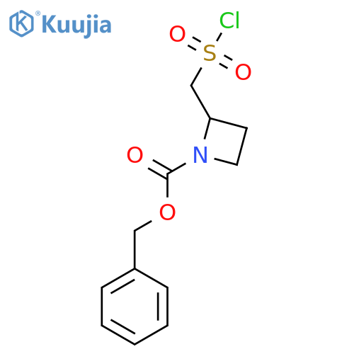 benzyl 2-(chlorosulfonyl)methylazetidine-1-carboxylate structure