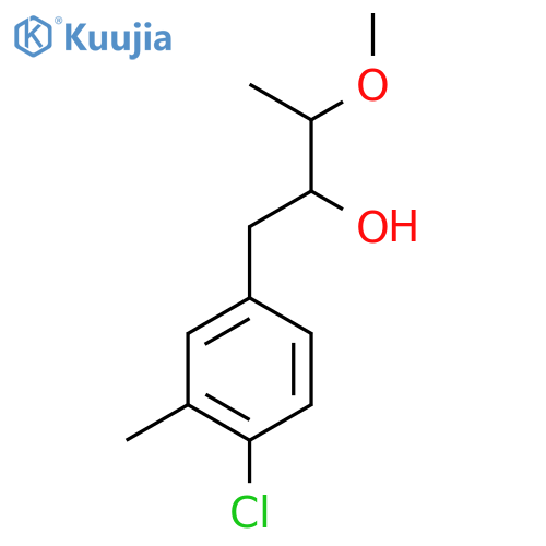 1-(4-chloro-3-methylphenyl)-3-methoxybutan-2-ol structure