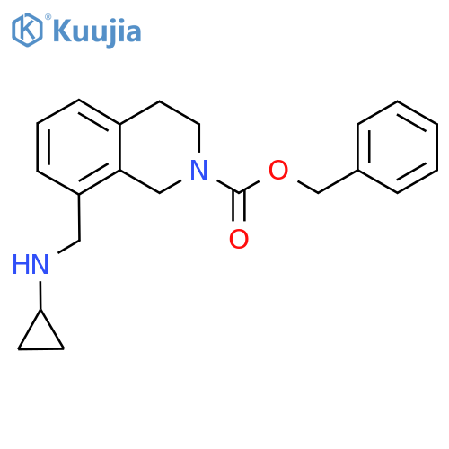 benzyl 8-(cyclopropylamino)methyl-1,2,3,4-tetrahydroisoquinoline-2-carboxylate structure
