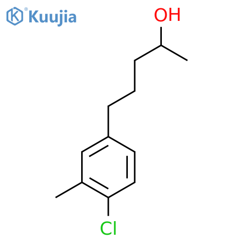 5-(4-chloro-3-methylphenyl)pentan-2-ol structure