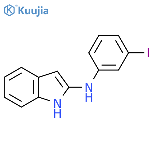 N-(3-iodophenyl)-1H-indol-2-amine structure