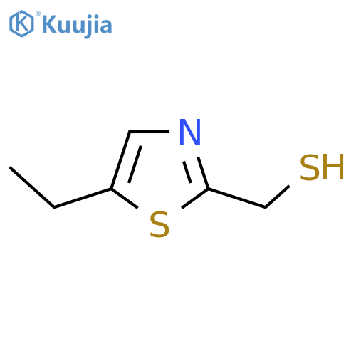 (5-ethyl-1,3-thiazol-2-yl)methanethiol structure
