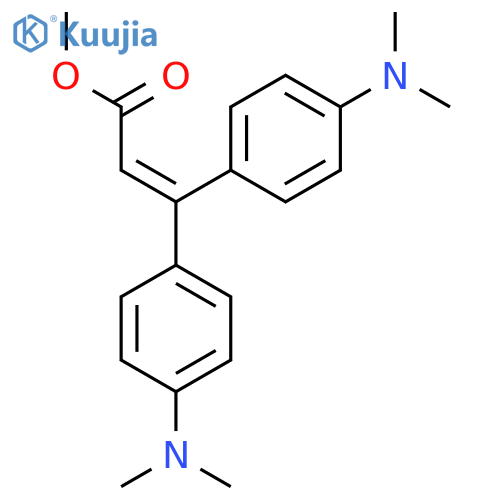 Methyl 3,3-bis[4-(dimethylamino)phenyl]prop-2-enoate structure