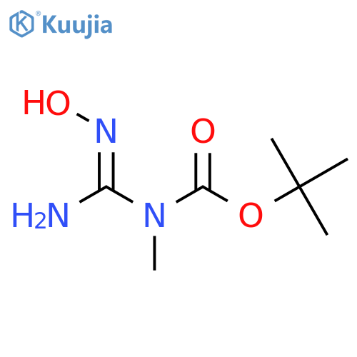 tert-butyl N-(N-hydroxycarbamimidoyl)-N-methylcarbamate structure