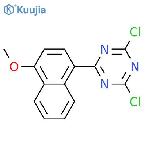 1,3,5-Triazine, 2,4-dichloro-6-(4-methoxy-1-naphthalenyl)- structure