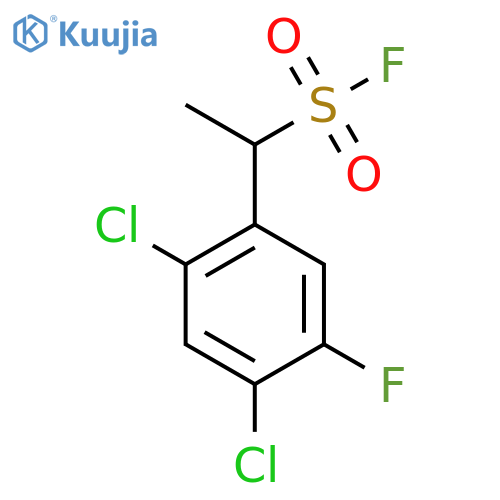 1-(2,4-dichloro-5-fluorophenyl)ethane-1-sulfonyl fluoride structure