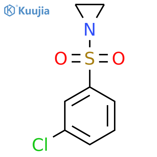 1-(3-chlorobenzenesulfonyl)aziridine structure
