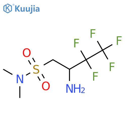 2-amino-3,3,4,4,4-pentafluoro-N,N-dimethylbutane-1-sulfonamide structure
