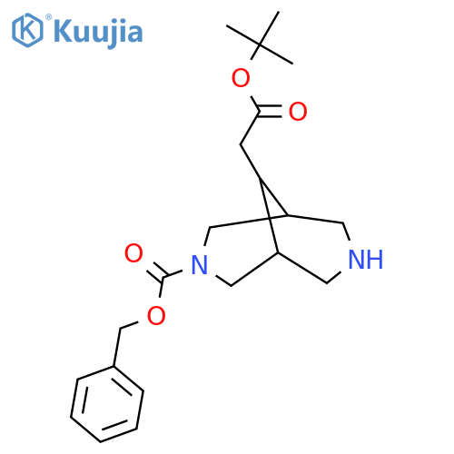 benzyl 9-2-(tert-butoxy)-2-oxoethyl-3,7-diazabicyclo3.3.1nonane-3-carboxylate structure