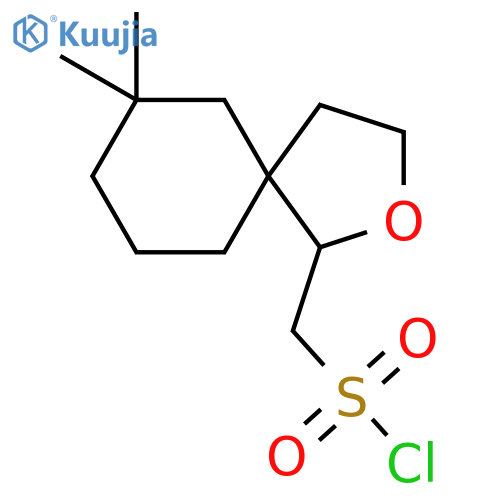 {7,7-dimethyl-2-oxaspiro4.5decan-1-yl}methanesulfonyl chloride structure