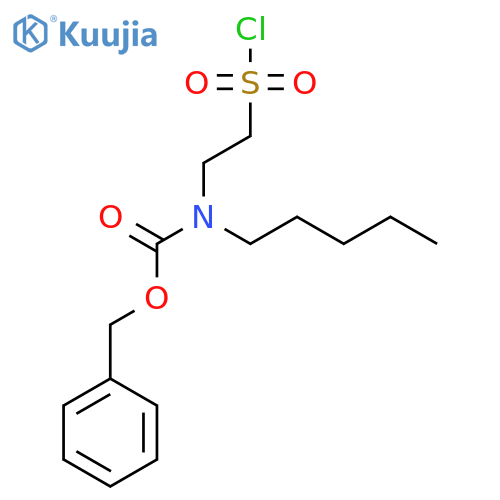 benzyl N-2-(chlorosulfonyl)ethyl-N-pentylcarbamate structure