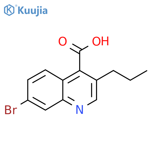 7-bromo-3-propylquinoline-4-carboxylic acid structure