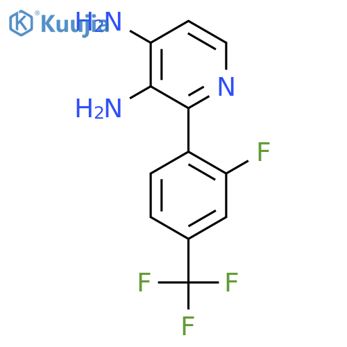 2-2-fluoro-4-(trifluoromethyl)phenylpyridine-3,4-diamine structure