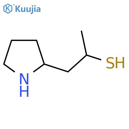 1-(pyrrolidin-2-yl)propane-2-thiol structure