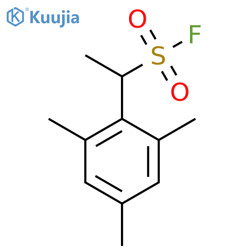 1-(2,4,6-trimethylphenyl)ethane-1-sulfonyl fluoride structure