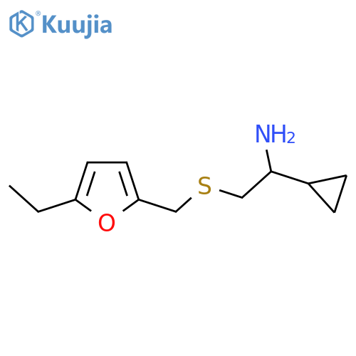 1-cyclopropyl-2-{(5-ethylfuran-2-yl)methylsulfanyl}ethan-1-amine structure