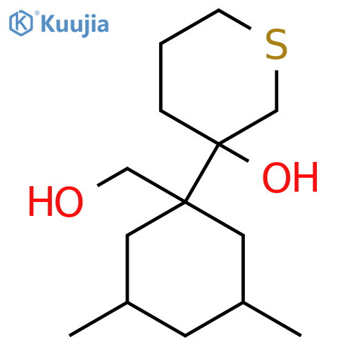 3-1-(hydroxymethyl)-3,5-dimethylcyclohexylthian-3-ol structure