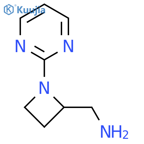 1-(pyrimidin-2-yl)azetidin-2-ylmethanamine structure