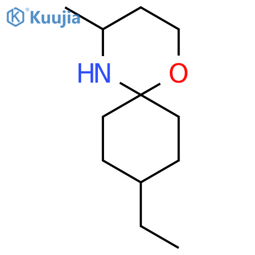 9-ethyl-4-methyl-1-oxa-5-azaspiro5.5undecane structure