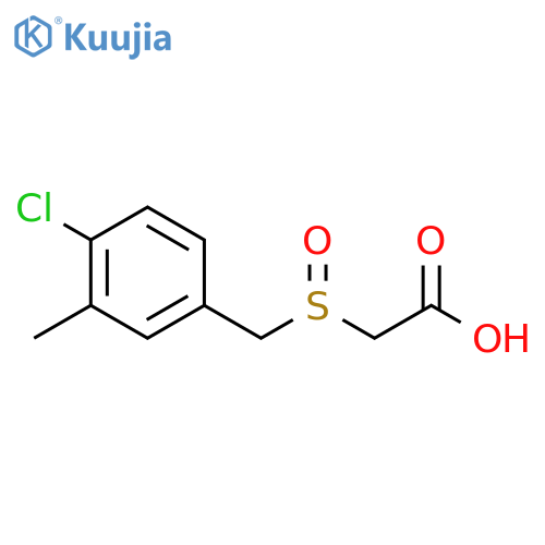 2-(4-chloro-3-methylphenyl)methanesulfinylacetic acid structure