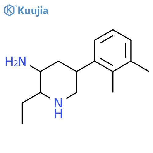 5-(2,3-dimethylphenyl)-2-ethylpiperidin-3-amine structure