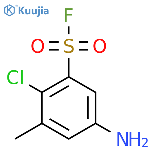 5-amino-2-chloro-3-methylbenzene-1-sulfonyl fluoride structure
