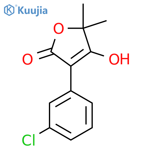 3-(3-chlorophenyl)-4-hydroxy-5,5-dimethyl-2,5-dihydrofuran-2-one structure