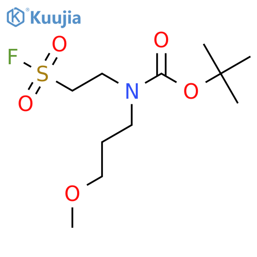 tert-butyl N-2-(fluorosulfonyl)ethyl-N-(3-methoxypropyl)carbamate structure