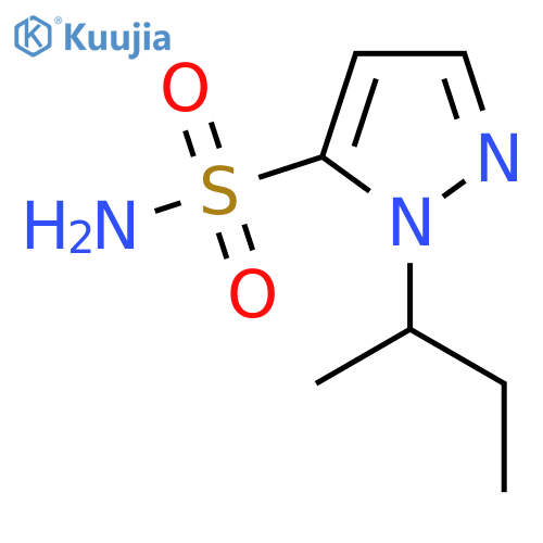 1-(butan-2-yl)-1H-pyrazole-5-sulfonamide structure