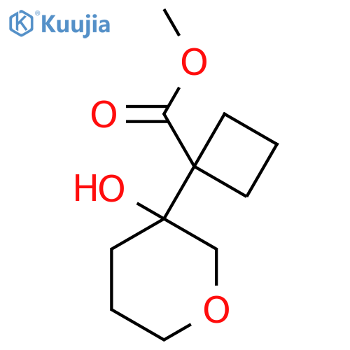 Methyl 1-(3-hydroxyoxan-3-yl)cyclobutane-1-carboxylate structure