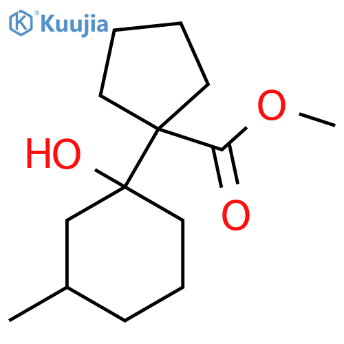 Methyl 1-(1-hydroxy-3-methylcyclohexyl)cyclopentane-1-carboxylate structure