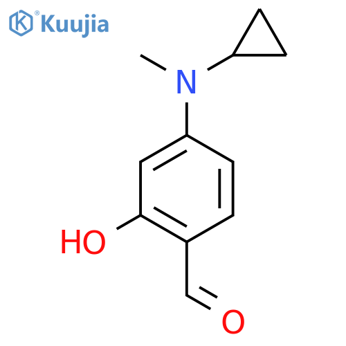 4-cyclopropyl(methyl)amino-2-hydroxybenzaldehyde structure