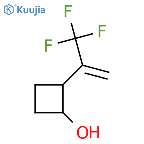 2-(3,3,3-trifluoroprop-1-en-2-yl)cyclobutan-1-ol structure