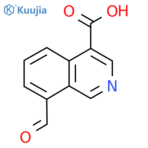 8-formylisoquinoline-4-carboxylic acid structure