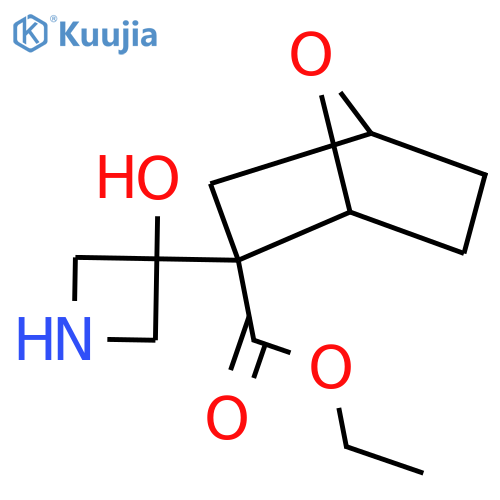 ethyl 2-(3-hydroxyazetidin-3-yl)-7-oxabicyclo2.2.1heptane-2-carboxylate structure