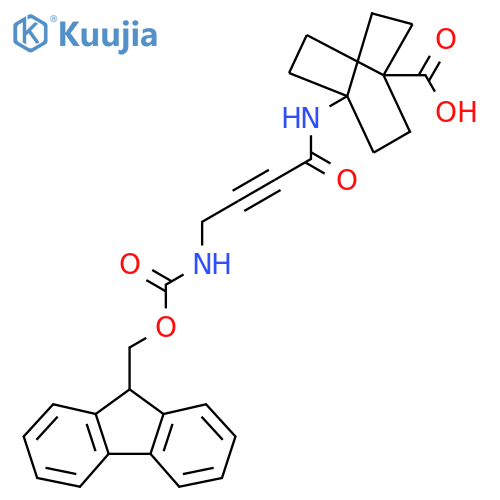 4-4-({(9H-fluoren-9-yl)methoxycarbonyl}amino)but-2-ynamidobicyclo2.2.2octane-1-carboxylic acid structure