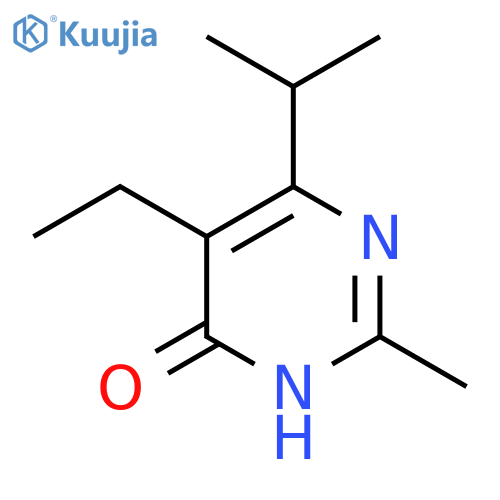 5-ethyl-2-methyl-6-(propan-2-yl)pyrimidin-4-ol structure