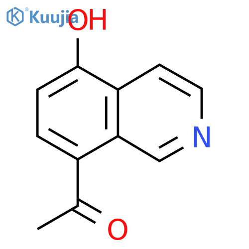1-(5-hydroxyisoquinolin-8-yl)ethan-1-one structure