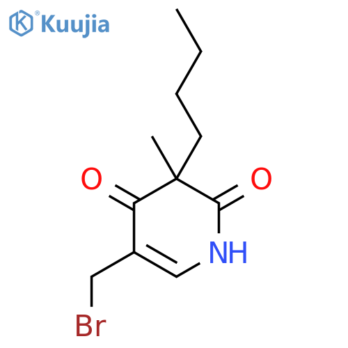 5-(bromomethyl)-3-butyl-3-methyl-1,2,3,4-tetrahydropyridine-2,4-dione structure