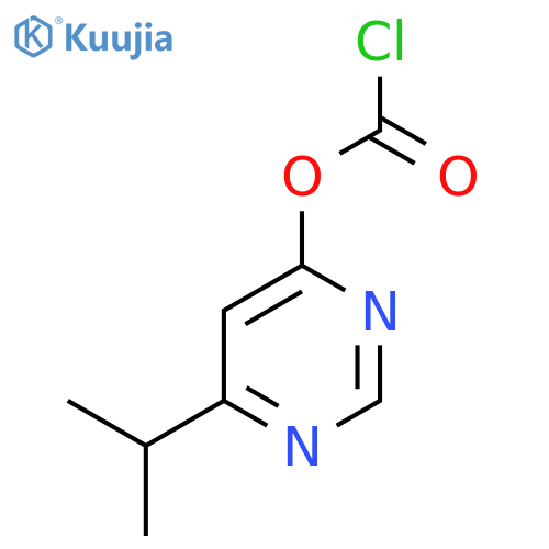 6-(propan-2-yl)pyrimidin-4-yl chloroformate structure