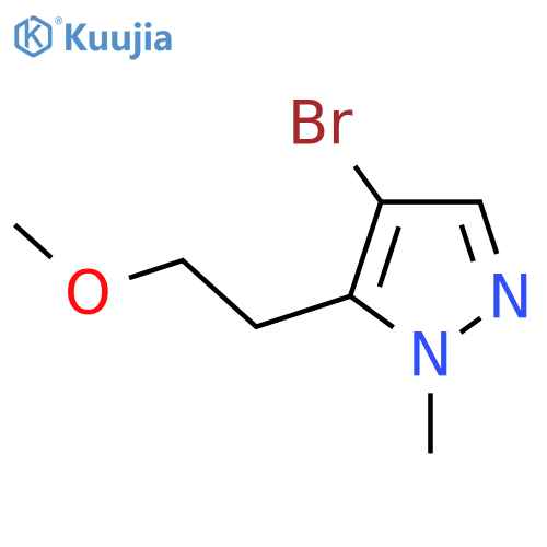 4-bromo-5-(2-methoxyethyl)-1-methyl-1H-pyrazole structure