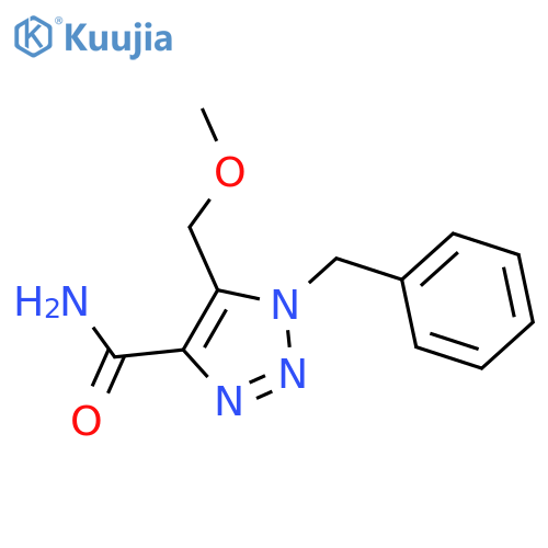 1-benzyl-5-(methoxymethyl)-1H-1,2,3-triazole-4-carboxamide structure