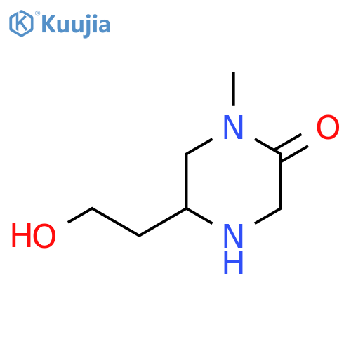 5-(2-Hydroxyethyl)-1-methylpiperazin-2-one structure