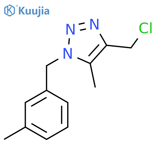 4-(chloromethyl)-5-methyl-1-(3-methylphenyl)methyl-1H-1,2,3-triazole structure
