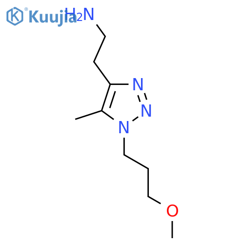2-1-(3-methoxypropyl)-5-methyl-1H-1,2,3-triazol-4-ylethan-1-amine structure