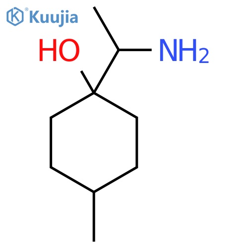 1-(1-aminoethyl)-4-methylcyclohexan-1-ol structure