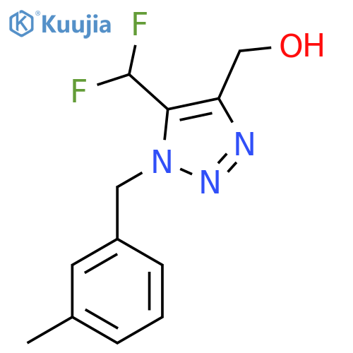 5-(difluoromethyl)-1-(3-methylphenyl)methyl-1H-1,2,3-triazol-4-ylmethanol structure