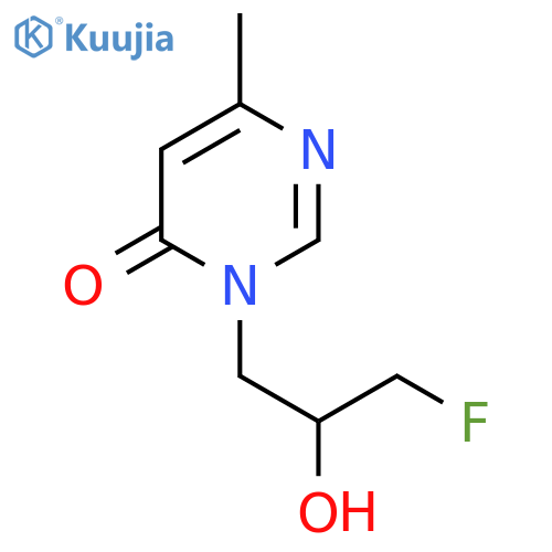 3-(3-Fluoro-2-hydroxypropyl)-6-methyl-3,4-dihydropyrimidin-4-one structure